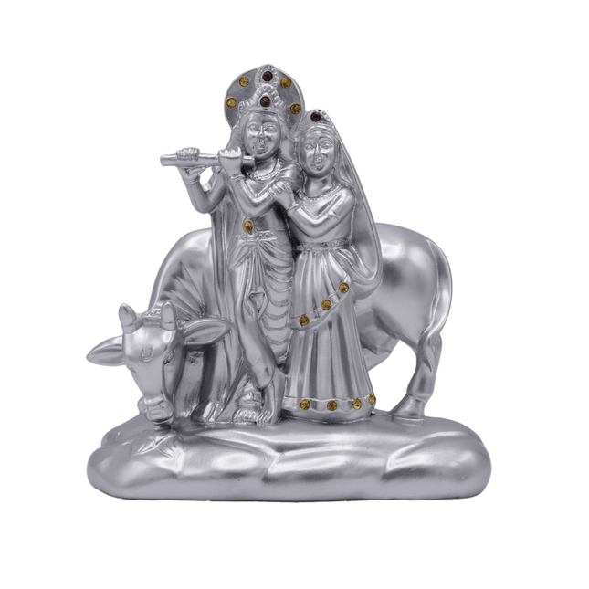 Radha Krishna With Cow Idol