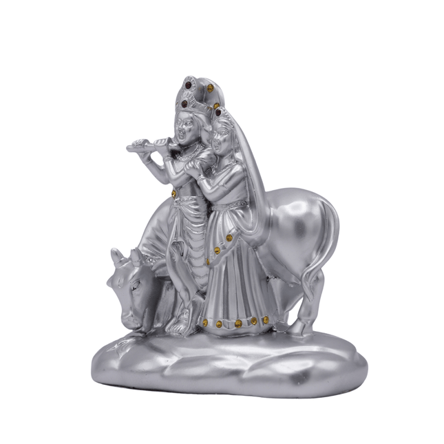 Radha Krishna With Cow Idol