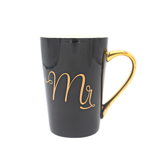 GOLD COUPLE CERAMIC MUG