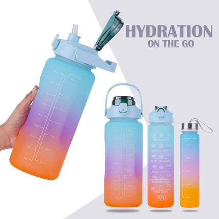 3 pcs motivational bottle set