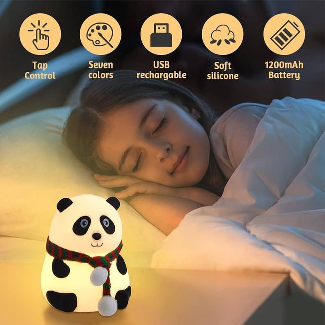 Silicone Panda Night Lamp Light