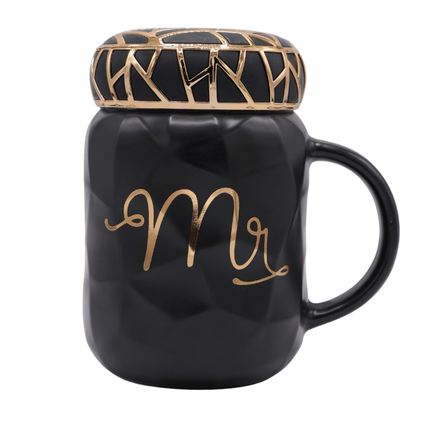 Mr Mrs Cremic Mug With Lid