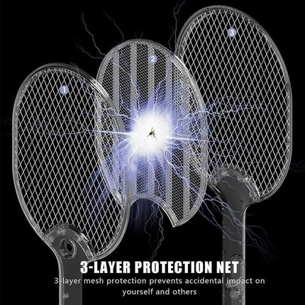 Dual use mosquito racket