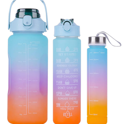 3 pcs motivational bottle set