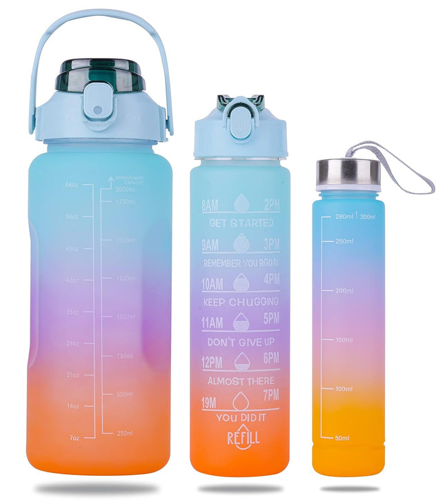 3 pcs motivational bottle set