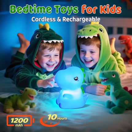 Dinosaur Squishy Silicone Color Changing Lamp