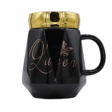 Couple Ceramic King Queen Mug Set
