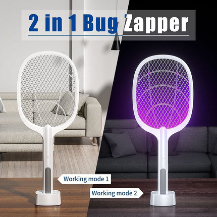 Dual use mosquito racket