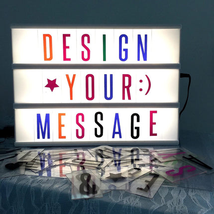 A4 light message board