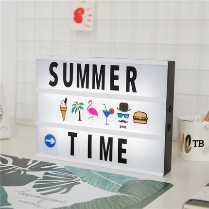 A4 light message board