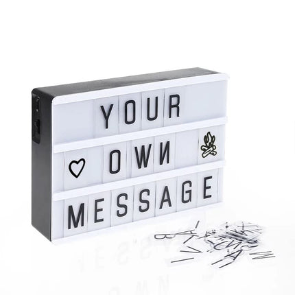 A4 light message board