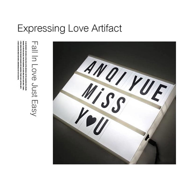 A4 light message board