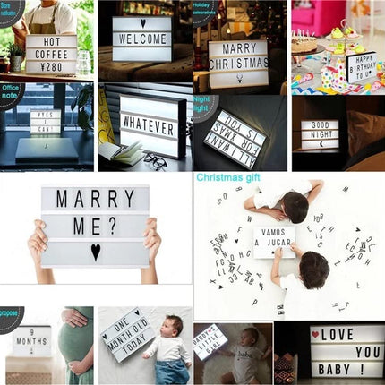 A4 light message board