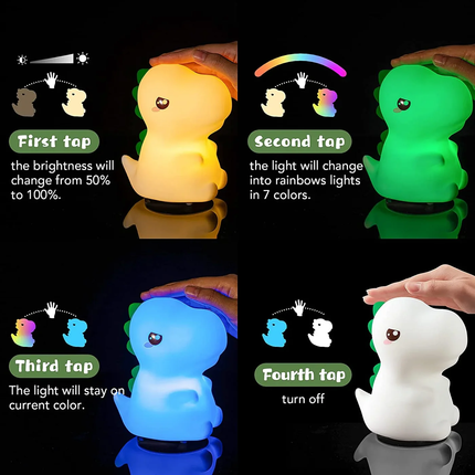 Dinasaur Squishy Night Lamp