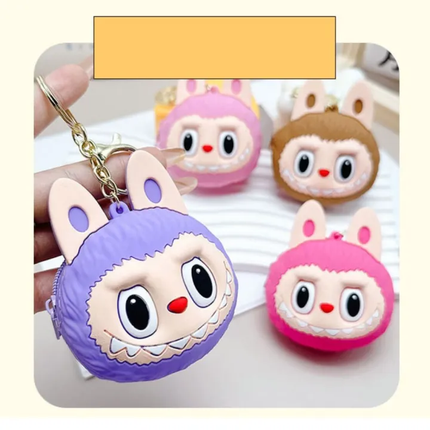 Labubu Silicone Keychain Pouch