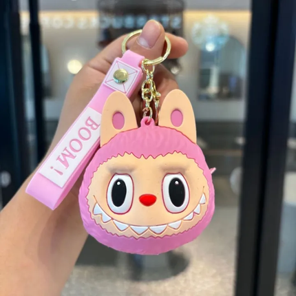 Labubu Silicone Keychain Pouch
