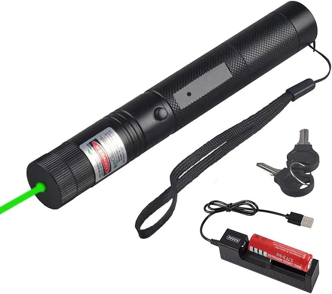 Green laser pointer with Avengers Head