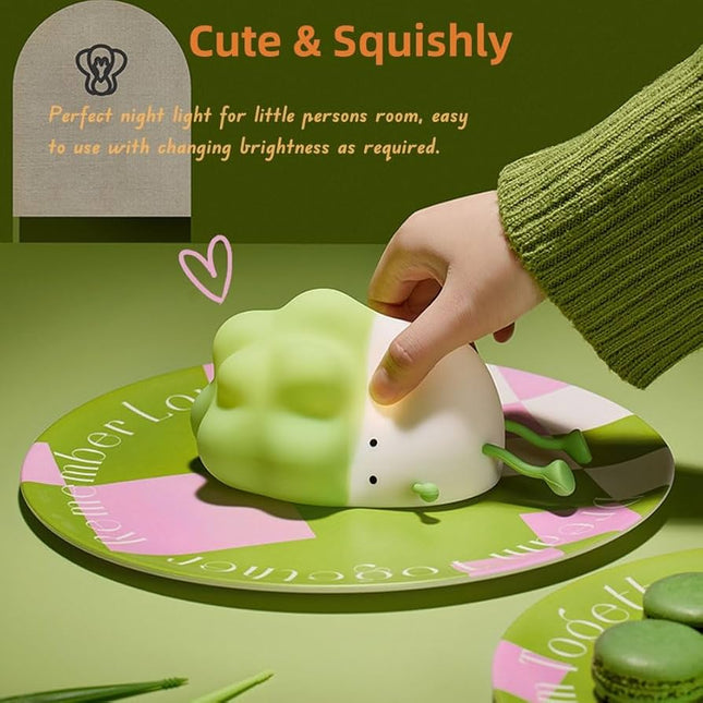 Grass Head Rookie Squishy Silicone Color Changing Lamp