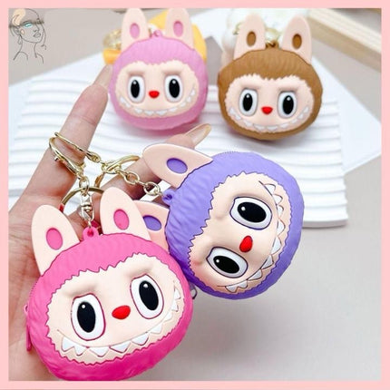 Labubu Silicone Keychain Pouch