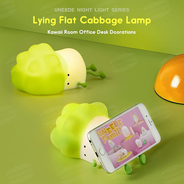 Grass Head Rookie Squishy Silicone Color Changing Lamp