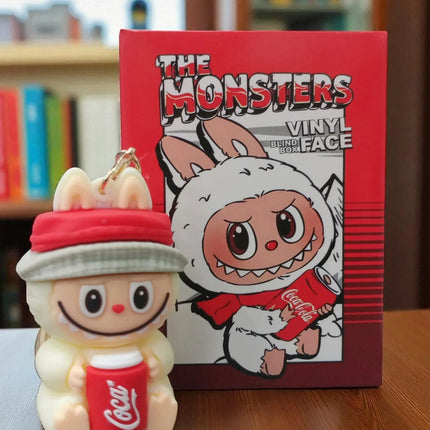 Labubu cola keychain