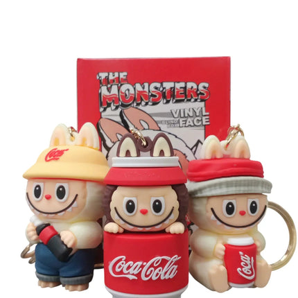 Labubu cola keychain