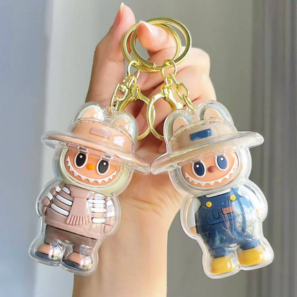 Labubu happy surprise keychain