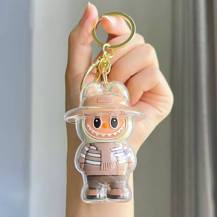 Labubu happy surprise keychain
