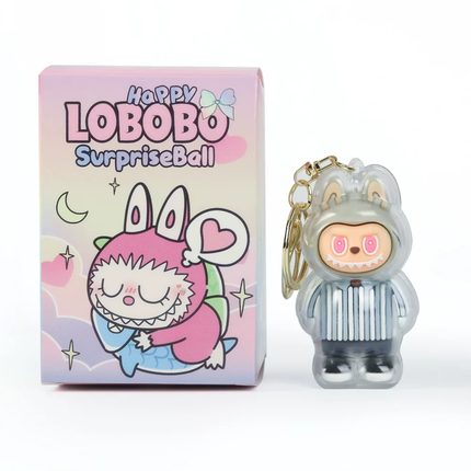 Labubu happy surprise keychain