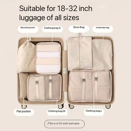 Travel Pouch 7 Pcs Set