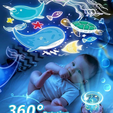 Bunny Carousel Projection Lamp