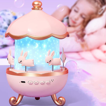 Bunny Carousel Projection Lamp
