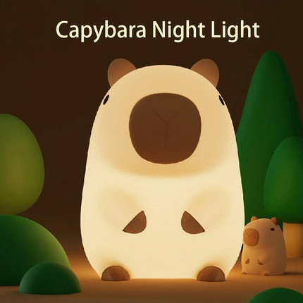 Capybara Squishy Silicone Lamp