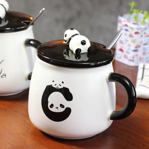 Lazy panda mug