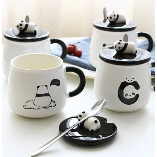 Lazy panda mug