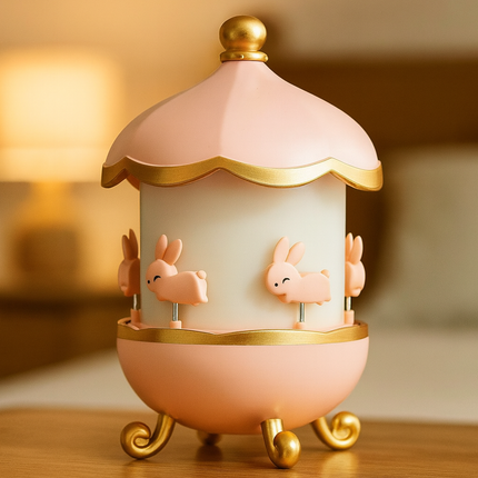Bunny Carousel Projection Lamp