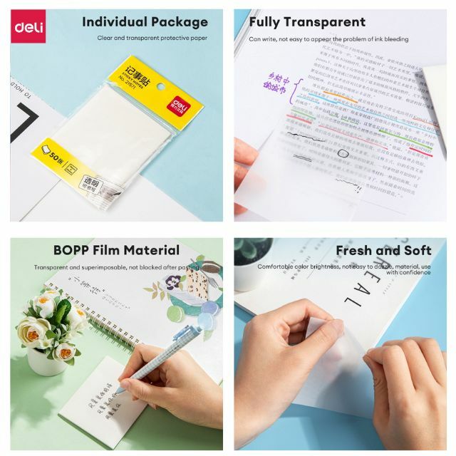 Opaque glitter stciky notes