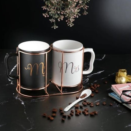 Couple mug with stand